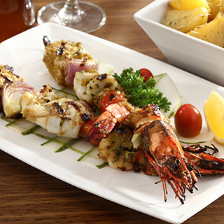 Spiedine di mare - grilled seafood