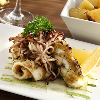 Calamari impanati grilled